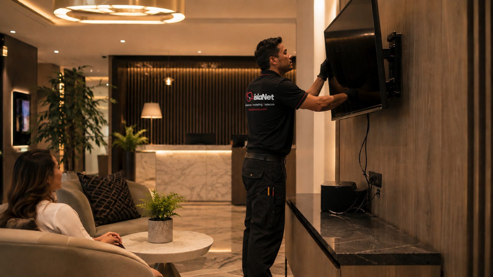 Pantallas digitales para hoteles en Mallorca - islaNet